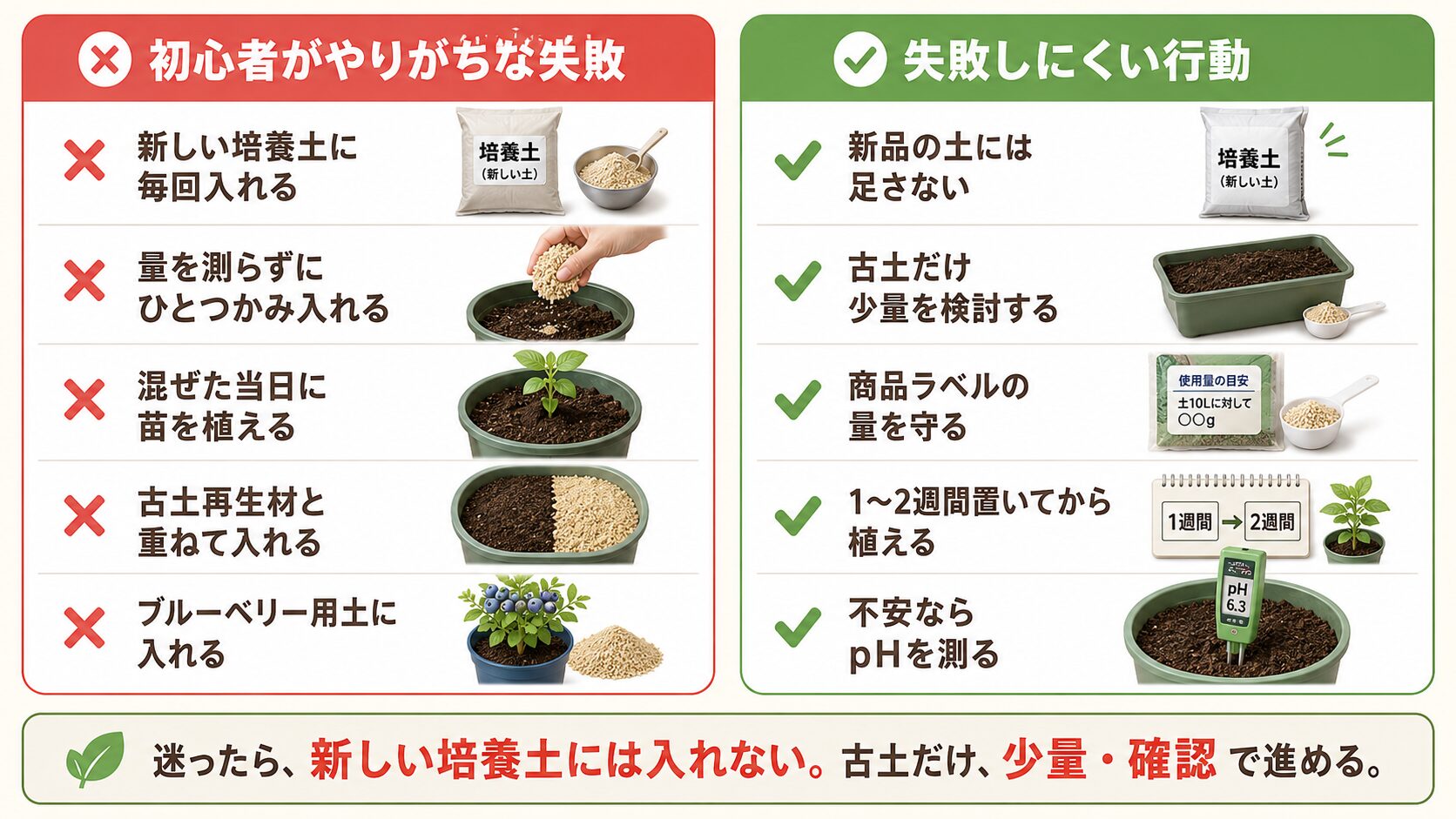 初心者がやりがちな苦土石灰の失敗と失敗しにくい行動