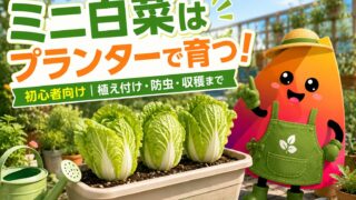 白菜のプランター栽培｜初心者でも失敗しにくいミニ白菜の育て方・防虫・収穫ガイド