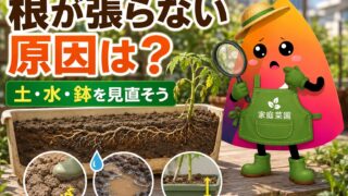 プランター野菜の根が張らない原因は？根が浅い時の対処法